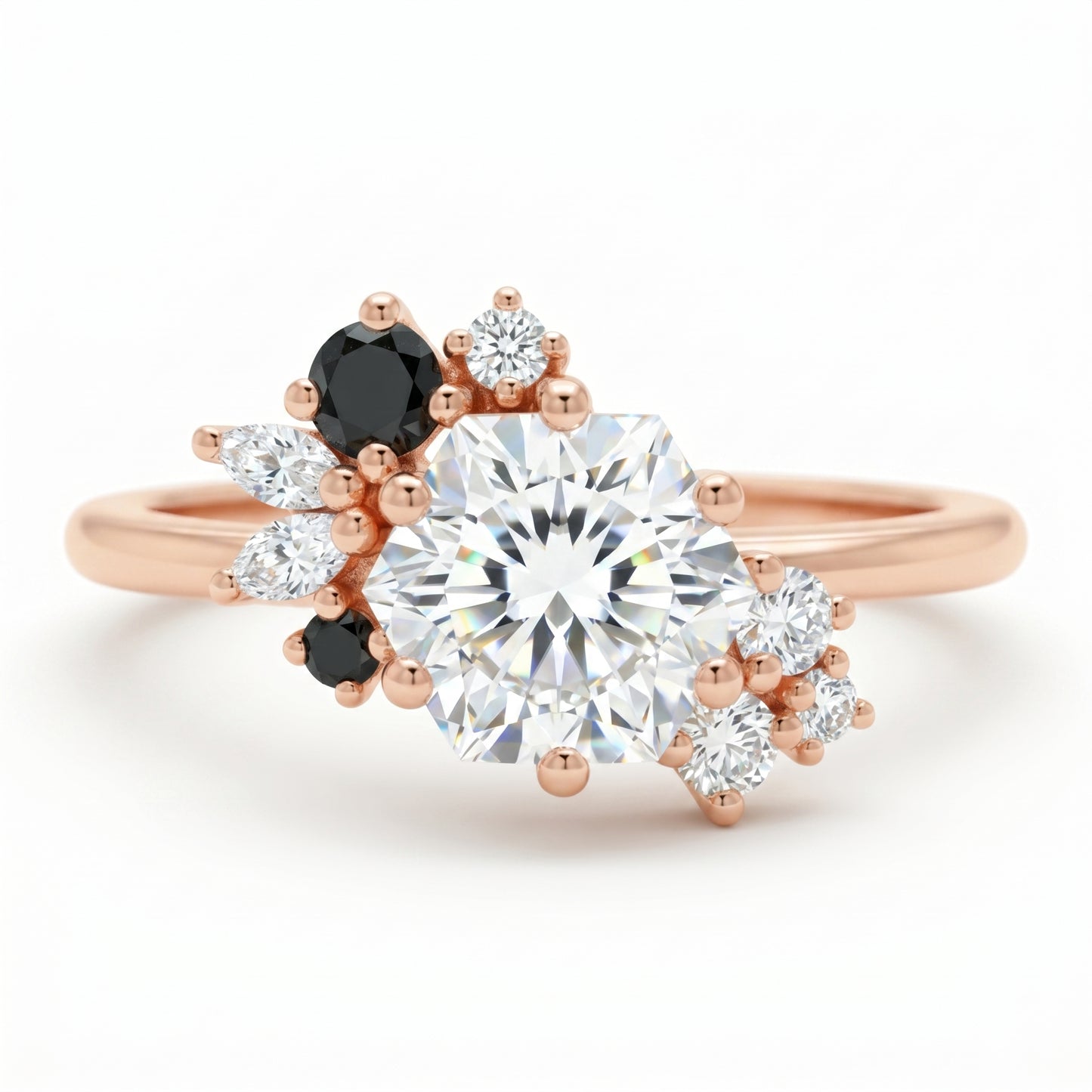 1.00ct Hexagon Cut Engagement Ring