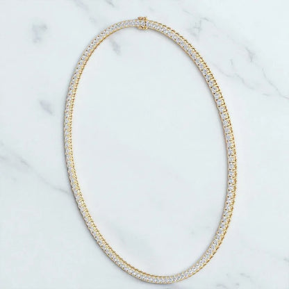 17.50‑Carat Lab Diamond Tennis Necklace | 14K Gold