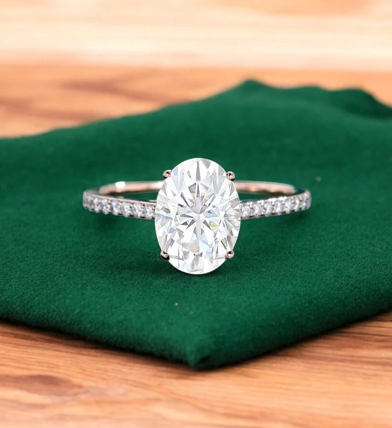2.68 ct Oval Lab-Grown Diamond Engagement Ring – Ethical Luxury