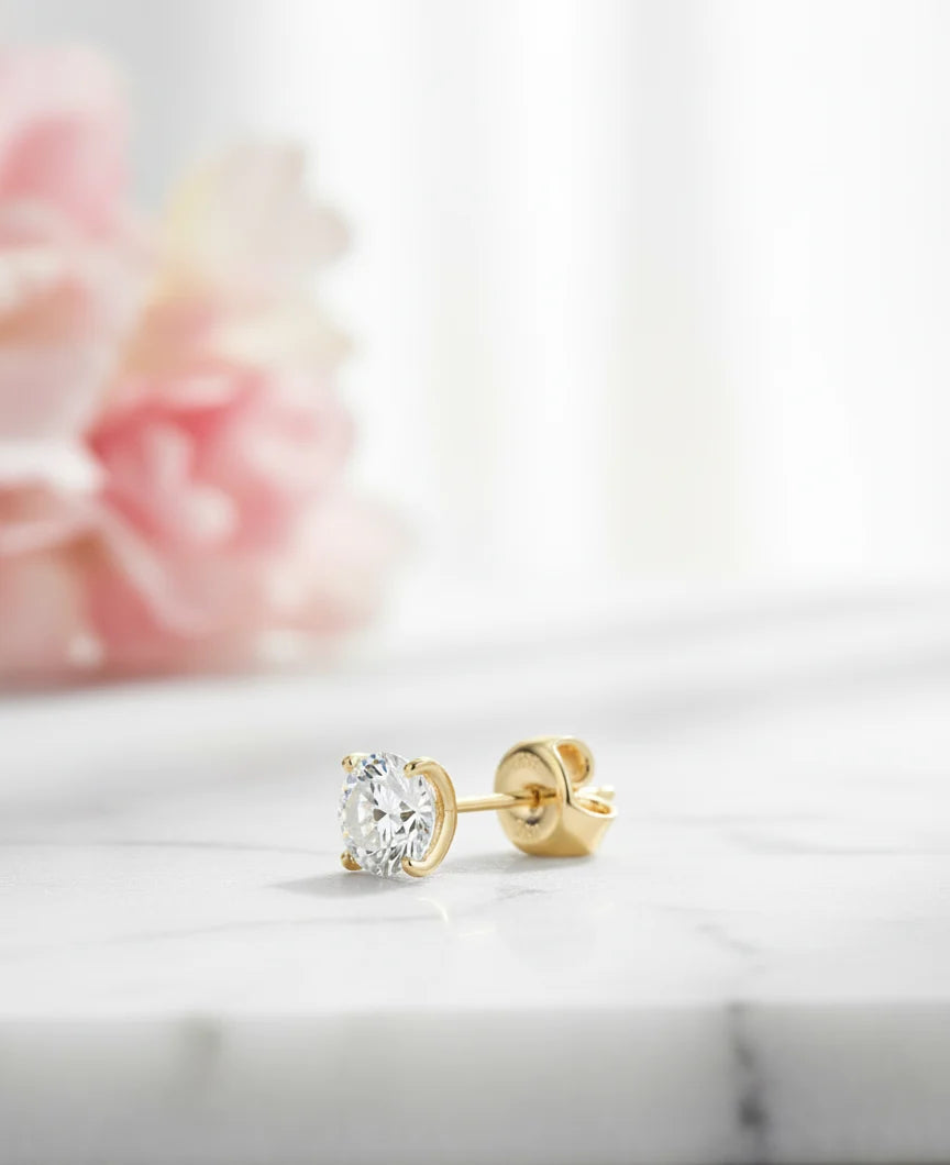 stud gold small earrings
