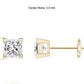 1/3ct Princess Cut Lab Grown Diamond Stud Earrings