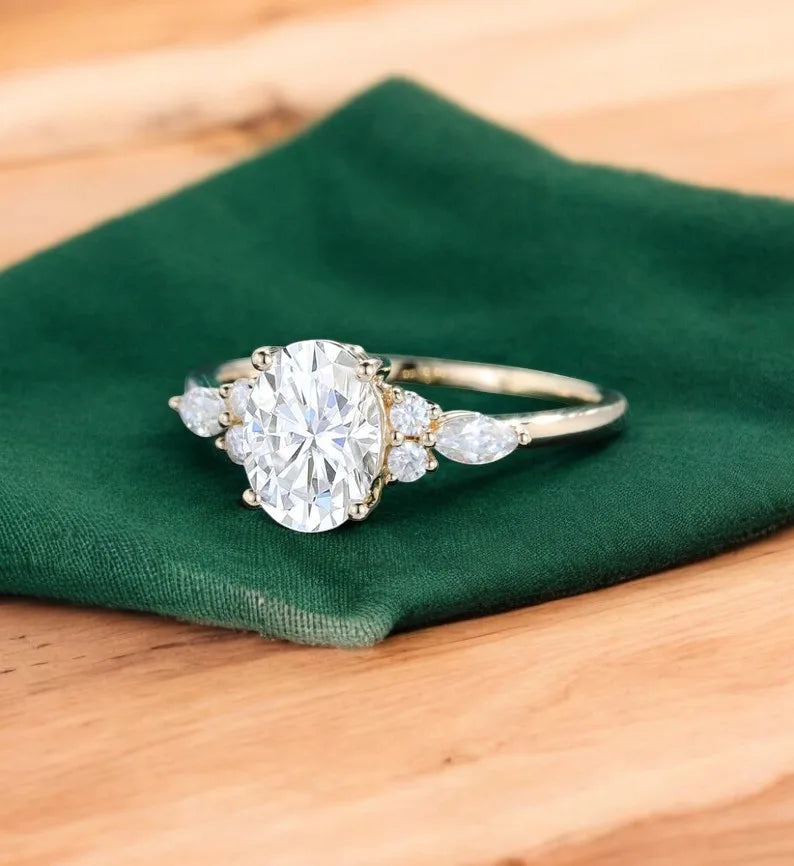 1.750ct Oval Lab Grown Diamond Engagement Ring