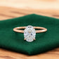 2.065 ct Oval Lab-Grown Diamond Ring – Solid Yellow Gold