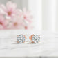 1.50 ct Round Lab-Grown Diamond Studs – 14K Rose Gold