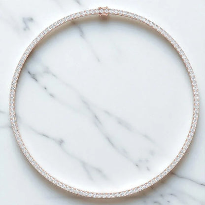 round brilliant cut diamond necklace
