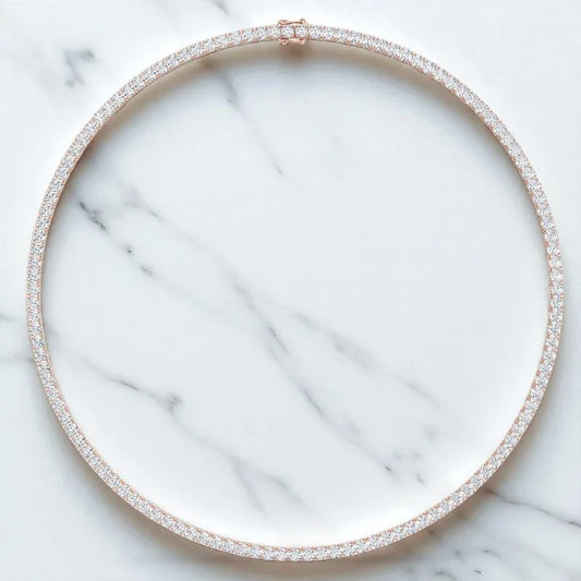 round brilliant cut diamond necklace
