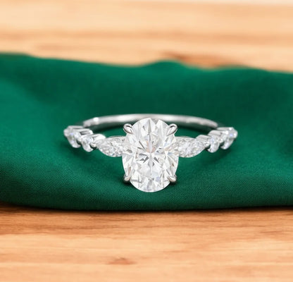 2.30 ct Oval Lab-Grown Diamond Engagement Ring