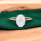 moissanite oval engagement ring
