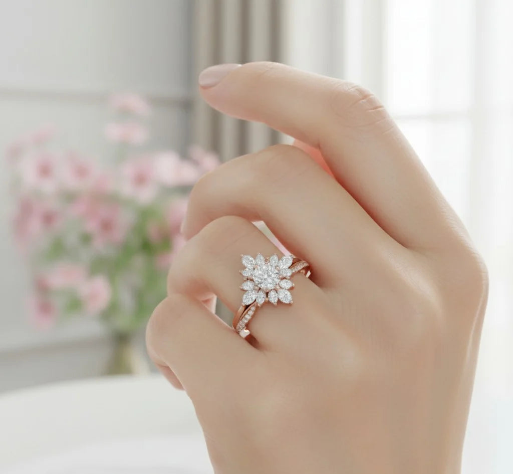 diamond oval solitaire ring
