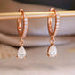 pear cut diamond earrings
