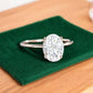 2.614 ct Oval Lab grown Diamond solitaire Engagement Ring