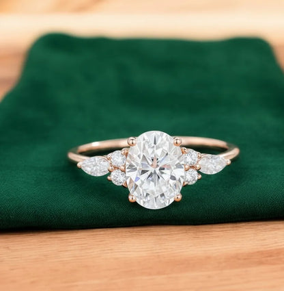 1.750ct Oval Lab Grown Diamond Engagement Ring
