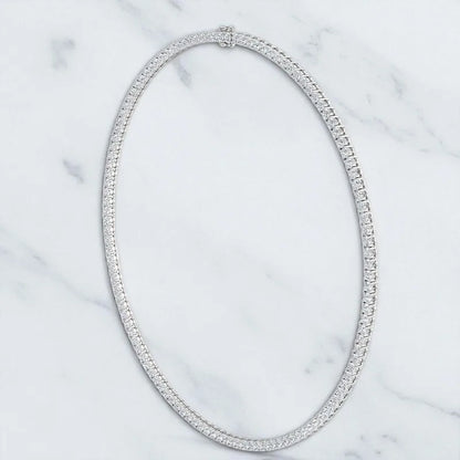 19.60 ct Round Lab Diamond Necklace | Tennis Style