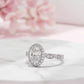 1.60CT Oval Halo Lab Grown Diamond Engagement Ring