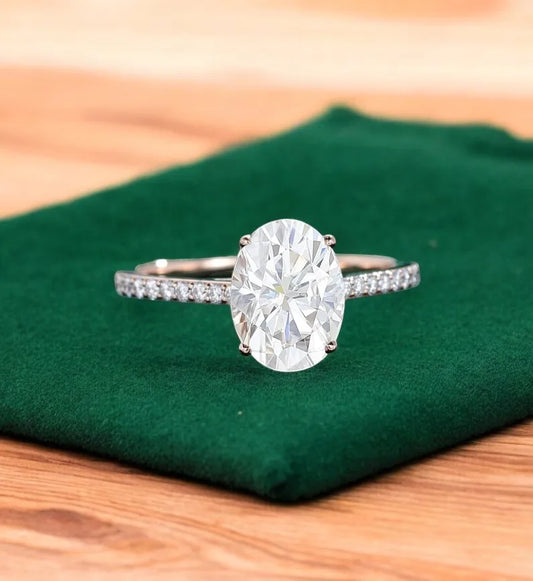 2.68 ct Oval Lab-Grown Diamond Engagement Ring – Ethical Luxury