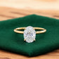 2.065 ct Oval Lab-Grown Diamond Ring – Solid Yellow Gold