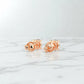 1.00 ct Lab‑Grown Diamond Stud Earrings – 14 K Rose Gold