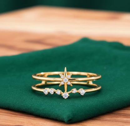 starburst cut diamond ring
