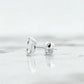 1/2ct Double Scoop Emerald Cut Lab Grown Diamond Stud Earrings