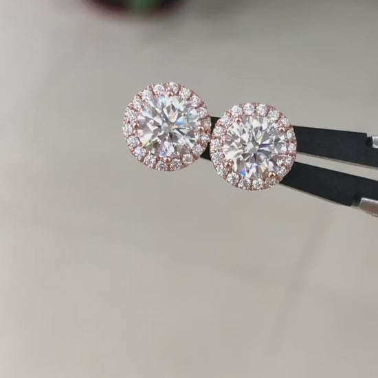 Round cut Earrings