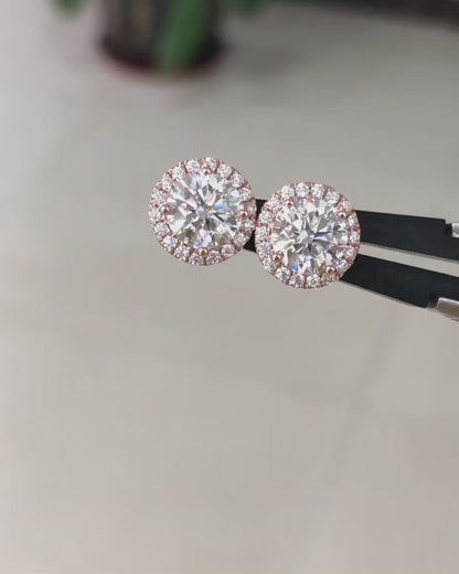 Round cut Earrings