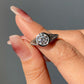 Vintage 1.50CT Round Cut Moissanite Ring