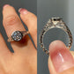 Vintage 1.50CT Round Cut Moissanite Ring