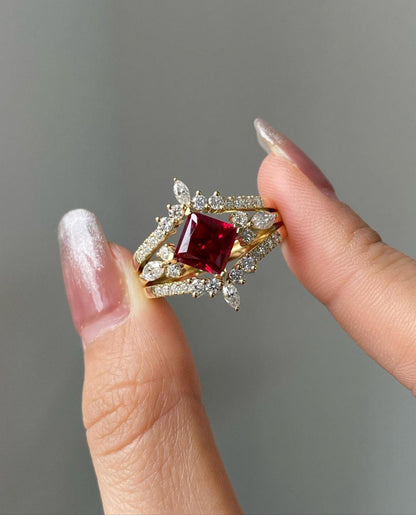 ruby diamond engagement rings​

