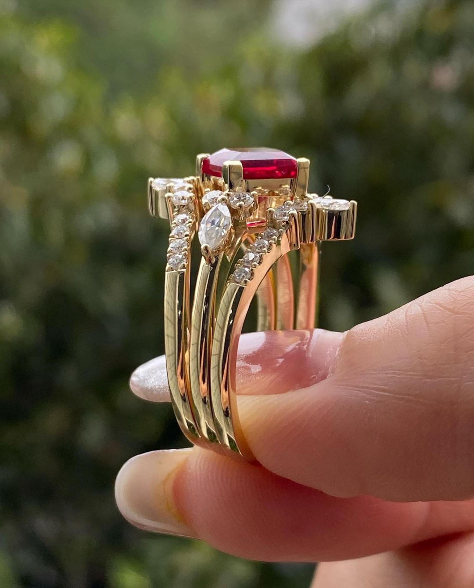 Ruby hot sale princess ring